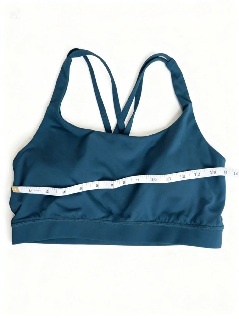 Lululemon Energy Bra Teal Criss Cross Back Medium Support Size 10